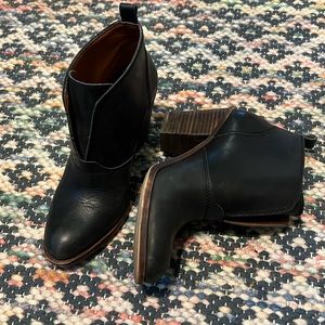 Lucky Brand Ehllen Leather Heeled Ankle Boots